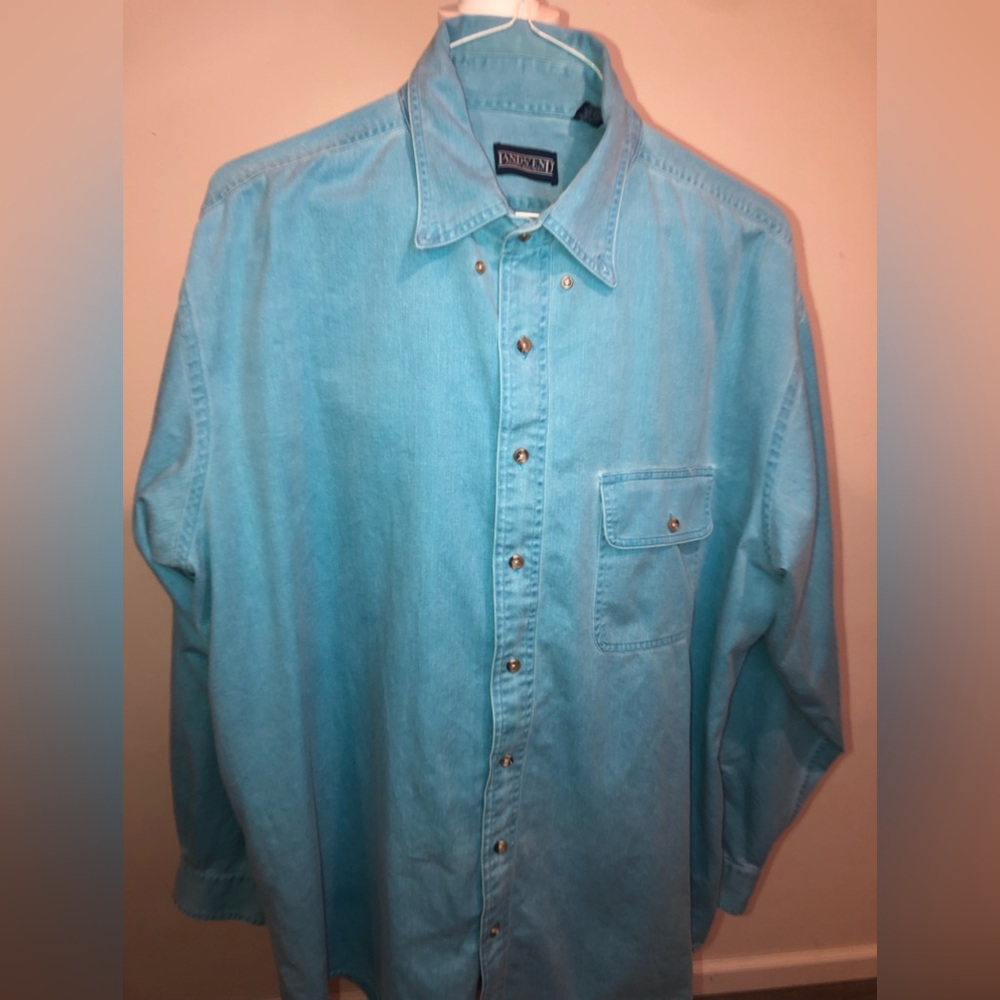 LANDS‎ END Men’s long sleeve button up XL